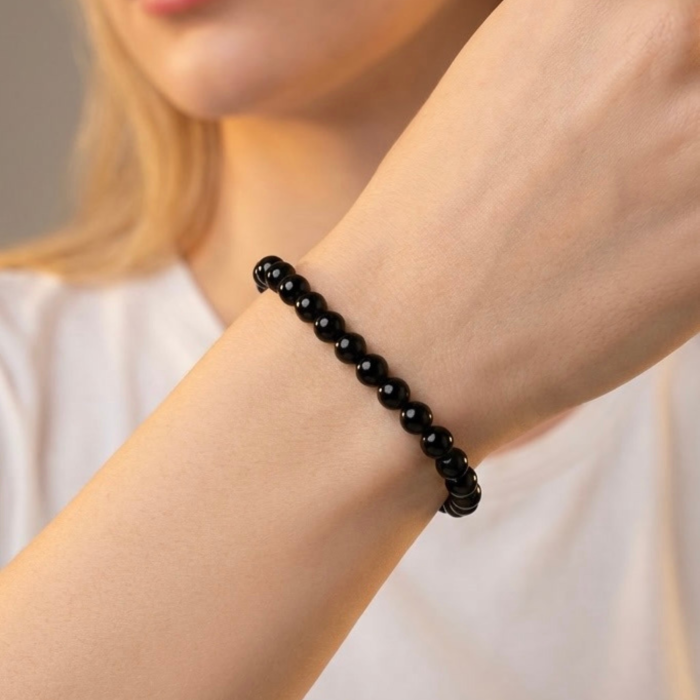 Bratara cu Pietre Semipretioase Naturale Onix de 6mm, unisex [3]