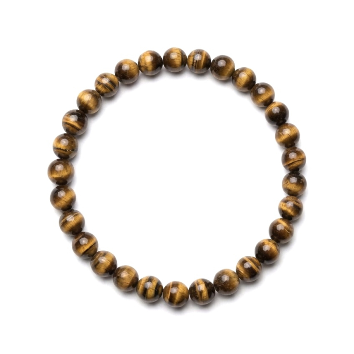 Bratara cu Pietre Semipretioase Ochi de Tigru de 6mm, unisex [5]