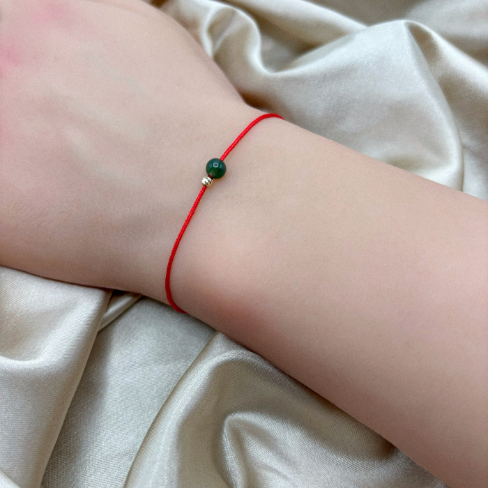 Brățară Mărțișor cu biluță din AUR 14K și Agat Indian [2]