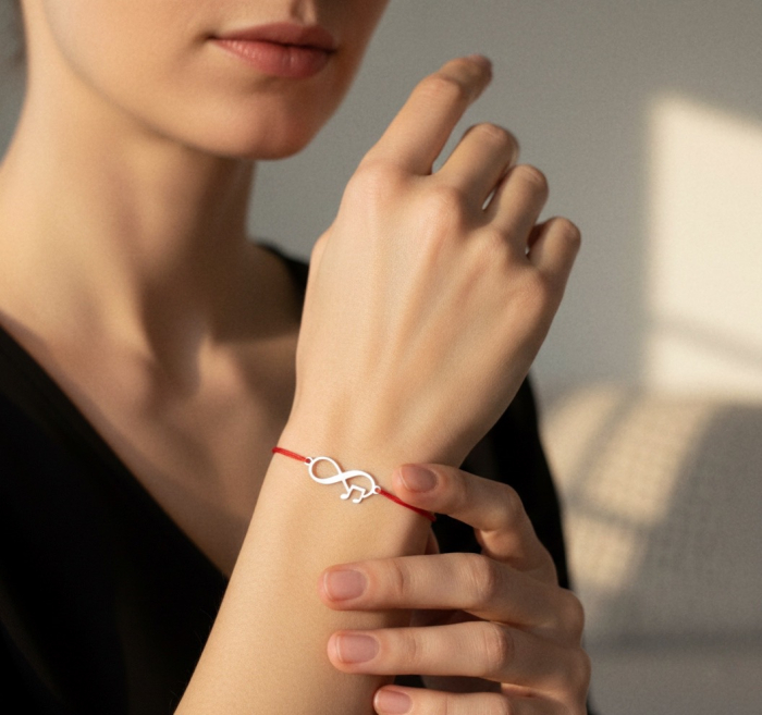 Bratara Martisor cu Infinit si Nota Muzicala din Argint 925 [2]