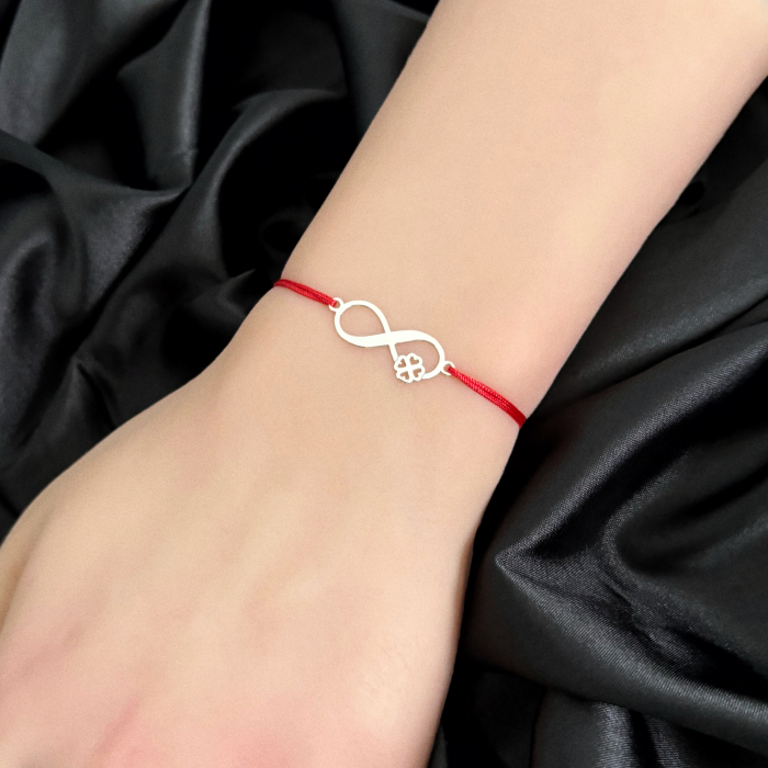 Bratara Martisor cu Infinit si Trifoi din Argint 925 [3]