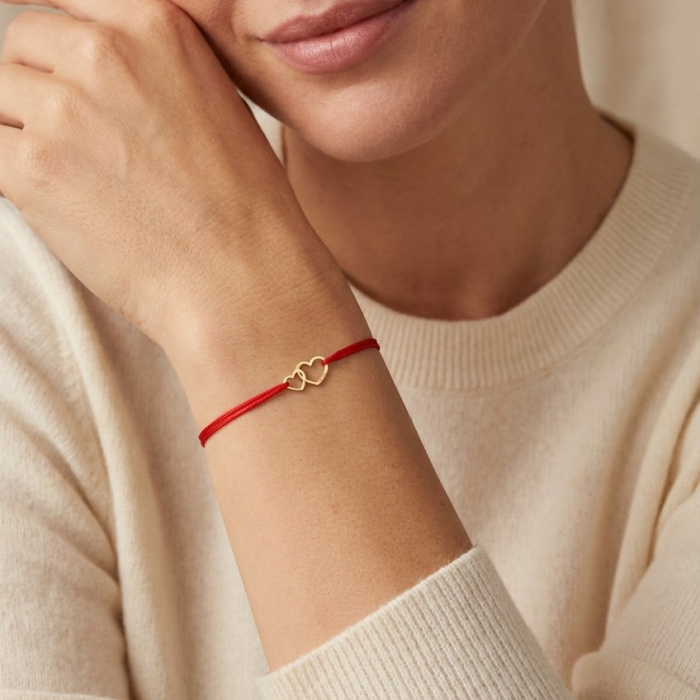 Brățară Mărțișor cu Inimi din Aur 14K [2]