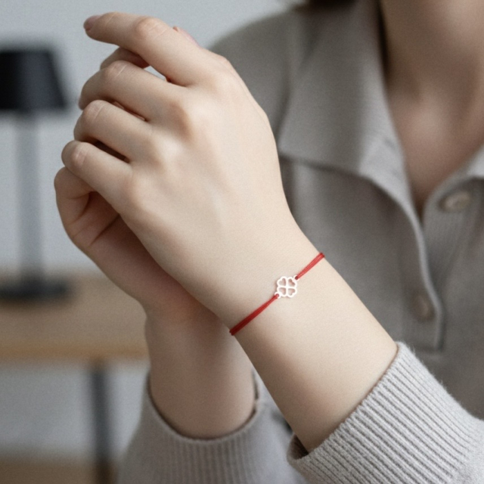 Bratara Martisor cu Trifoi din Argint 925 [7]