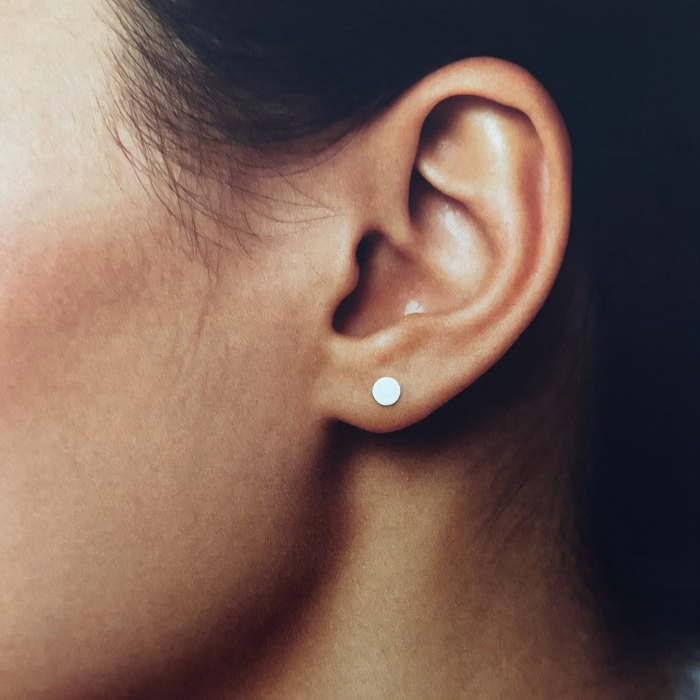 Cercei din Argint 925 Banuti Texturati [3]