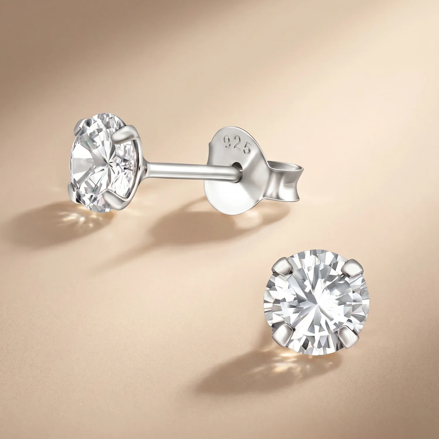 Cercei din Argint 925 cu Cristale Zirconia Argintii [2]