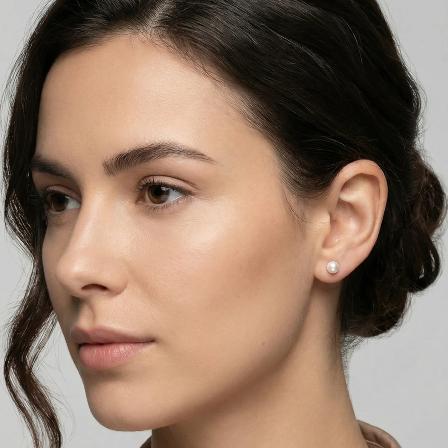 Cercei din Argint 925 cu Perle Naturale 6mm [2]