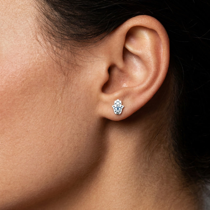 Cercei din Argint 925 Hamsa [3]