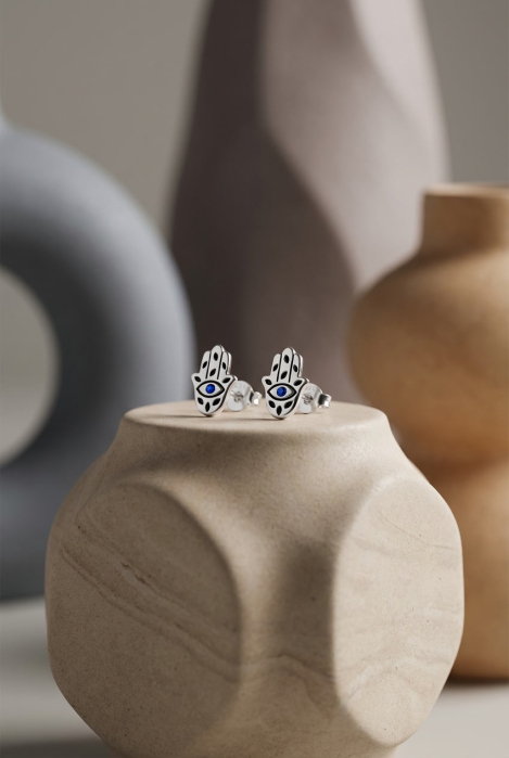 Cercei din Argint 925 Hamsa [2]