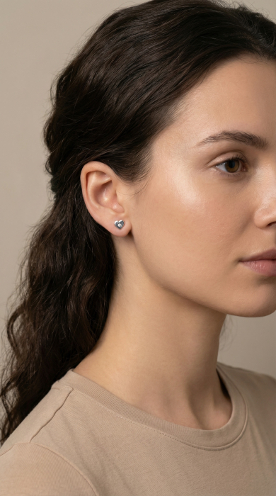 Cercei din Argint 925 Inimioare cu Cristale Zirconia [2]