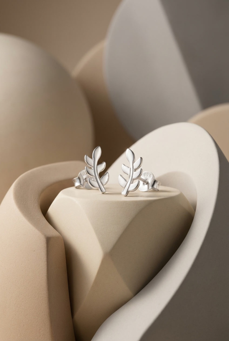 Cercei din Argint 925 Ramuri de Maslin [2]