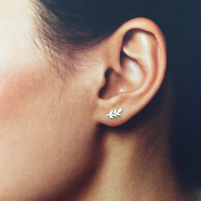 Cercei din Argint 925 Ramuri de Maslin [3]