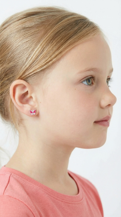 Cercei Pentru Copii cu Fluturasi din Argint 925 [2]