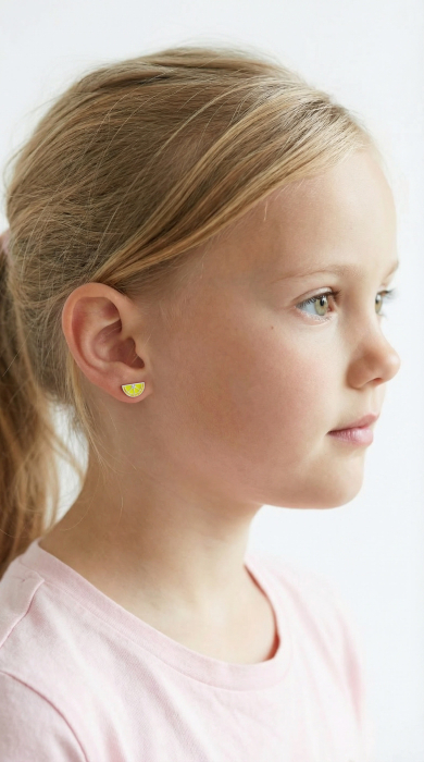 Cercei Pentru Copii cu Lamai din Argint 925 [2]