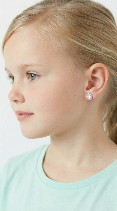 Cercei Pentru Copii cu Unicorn din Argint 925 [2]