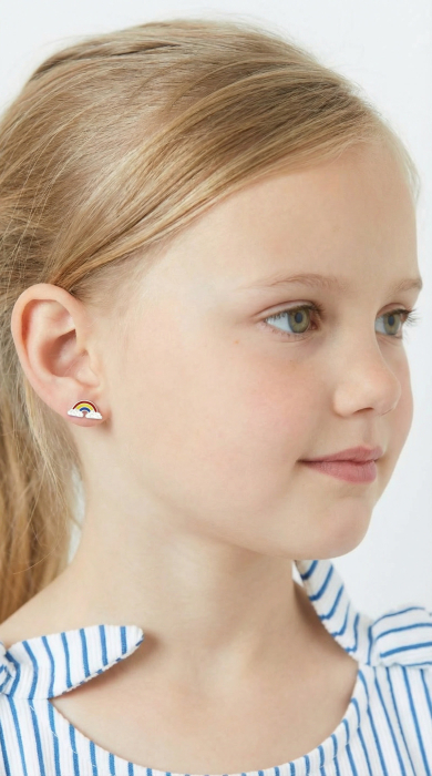 Cercei Pentru Copii Curcubeu din Argint 925 [2]