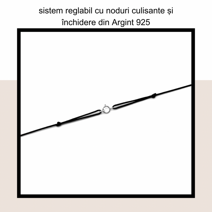 Colier cu snur si pandantiv Cruce din Argint 925 [3]