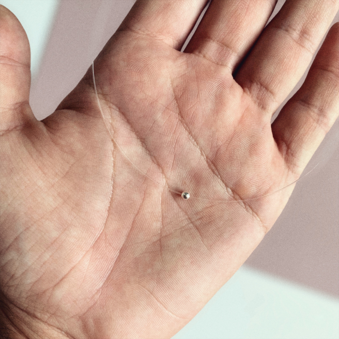 Colier fir transparent cu Biluta 2,5mm din Argint 925 [3]