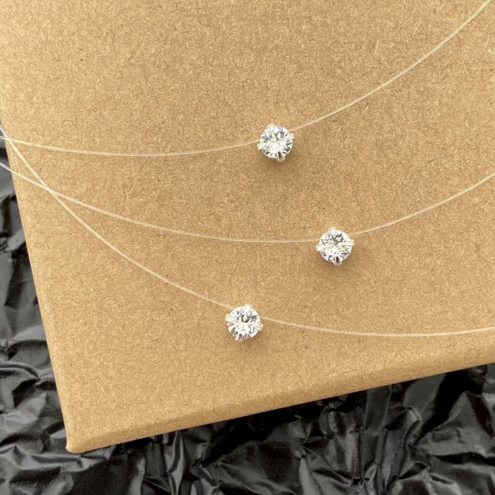 Colier fir transparent cu Cristal Swarovski [2]