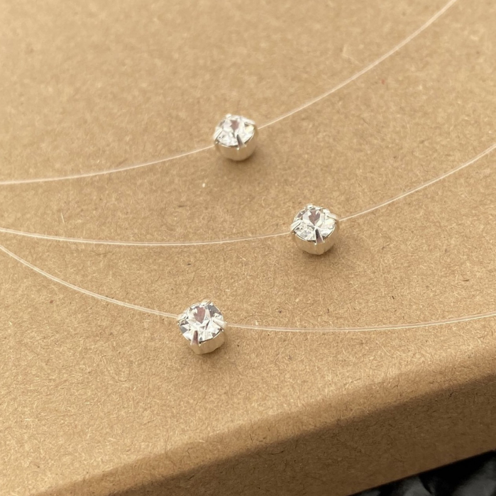 Colier fir transparent cu Cristal Swarovski [3]