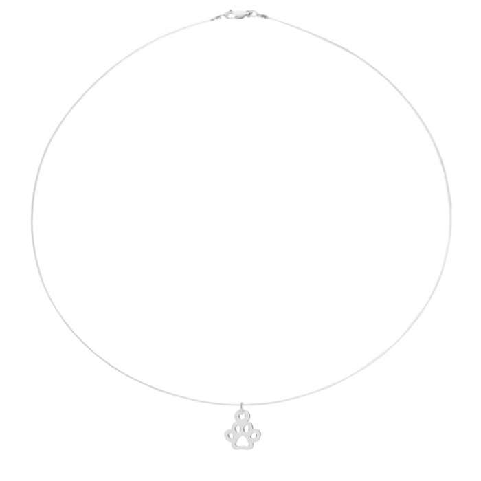 Colier fir transparent cu pandantiv mini Labuta din Argint 925 [1]