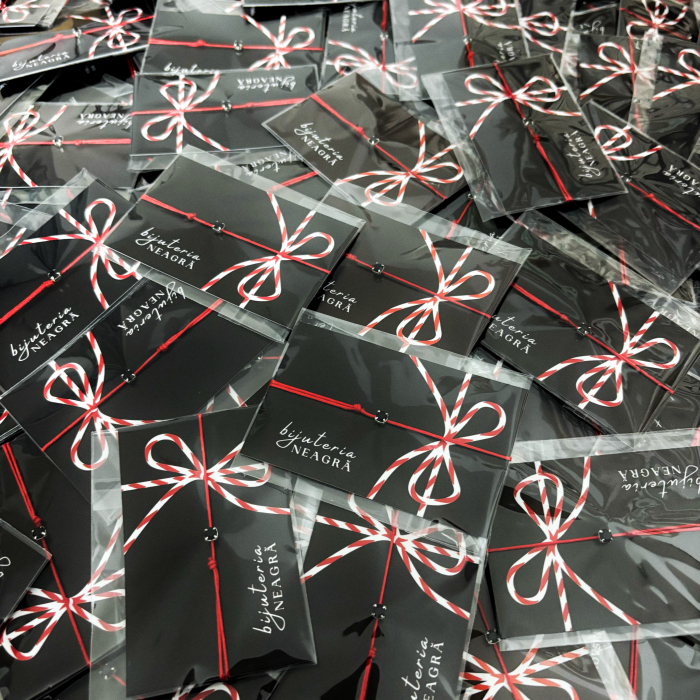 Set 10 Brățări Mărțisor cu Cristale Swarovski Negre [4]