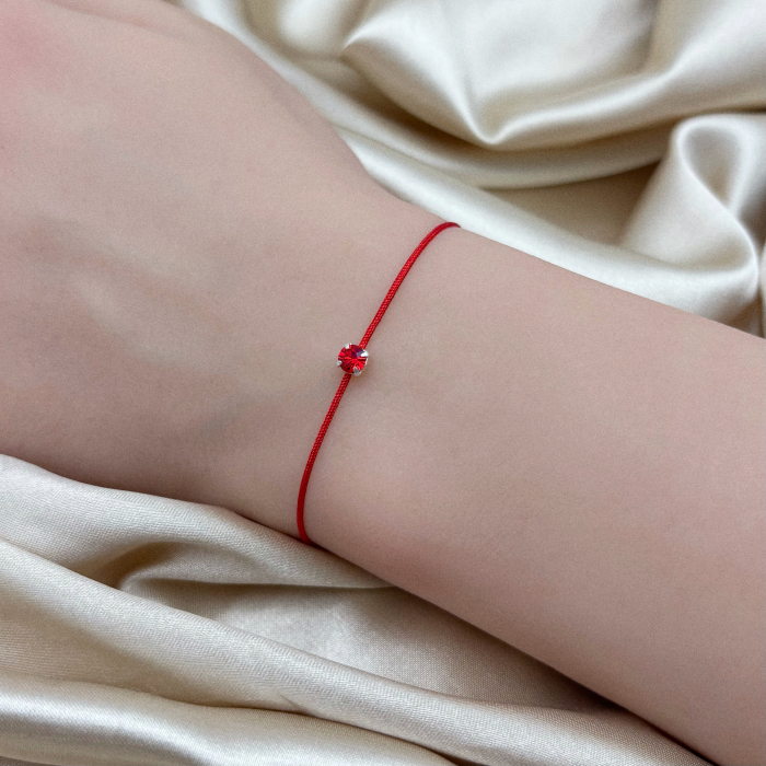 Set 10 Brățări Mărțisor cu Cristale Swarovski Roșii [2]