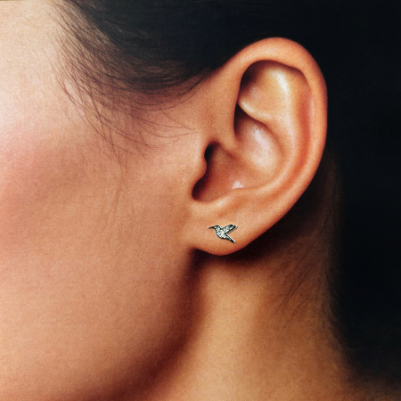 CERCEI - Cercei din Argint 925 Colibri Stilizat