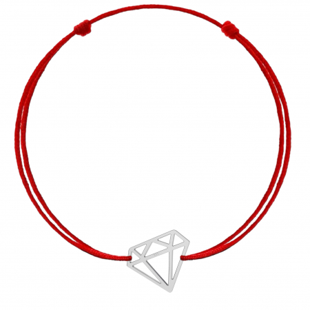 Argint 925 - Brățară Mărțișor cu Diamant din Argint 925