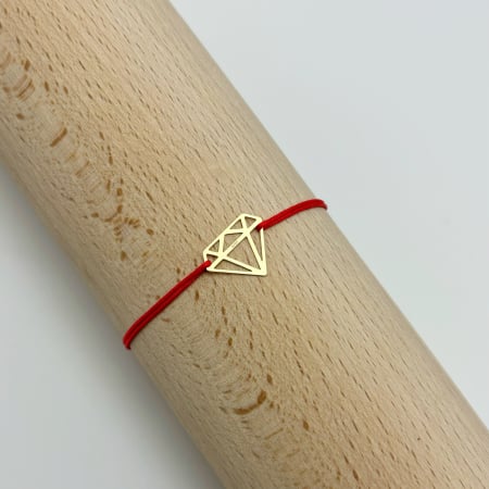 Bratara cu pandantiv Diamant din Aur 14K [2]