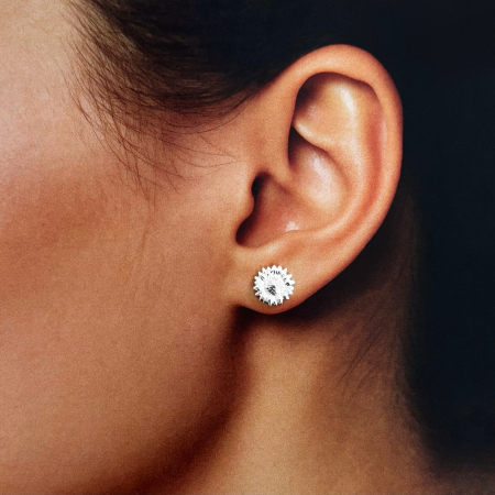 CERCEI - Cercei din Argint 925 Floarea Soarelui