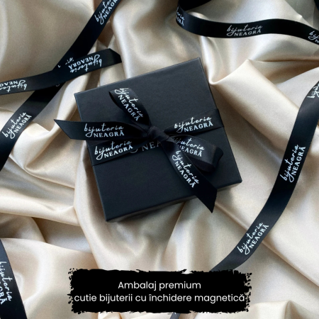 Bratara cu 5 bile din AUR 14K si pietre naturale Onix [4]