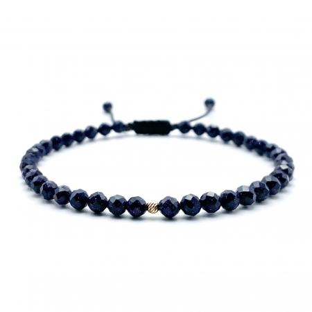 BIJUTERII FEMEI - Bratara cu bila din AUR 14K si Goldstone