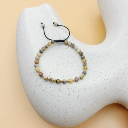 Bratara cu 10 bile din AUR 14K si Agate [1]