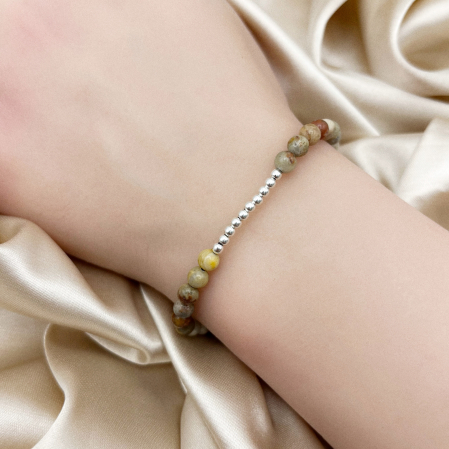 Bratara cu bile din Argint 925 si Agat [1]