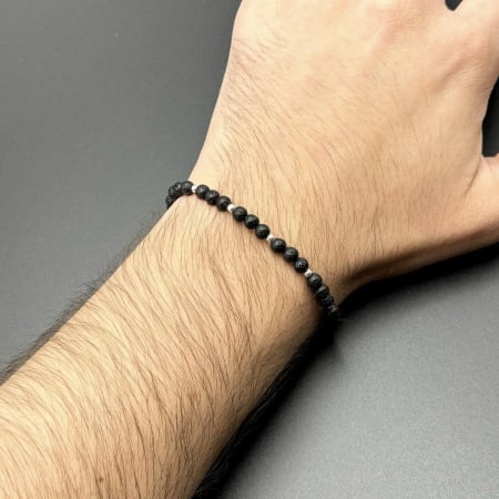 Bratara cu bile din Argint 925 si Lava [3]