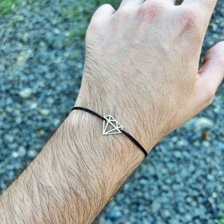 Bratara cu pandantiv Diamant din AUR 14K [1]