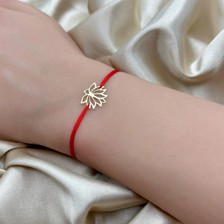 Bratara cu pandantiv Lotus din Aur 14K [1]