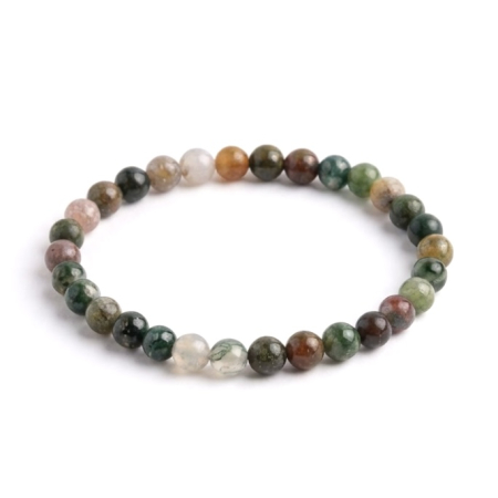 Brățări elastice - Bratara cu Pietre Semipretioase Agat Indian de 6mm, unisex