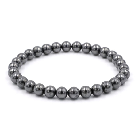 Brățări elastice - Bratara cu Pietre Semipretioase Hematit de 6mm, unisex