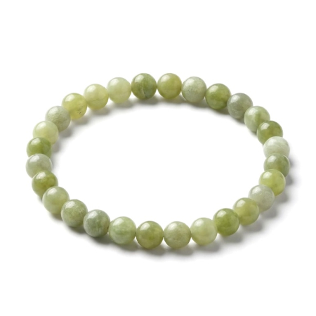 Brățări elastice cu pietre semiprețioase - Bratara cu Pietre Semipretioase Naturale Jad de 6mm, unisex