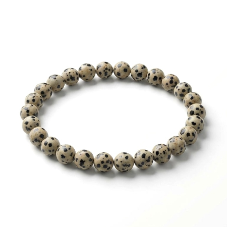 Brățări elastice - Bratara cu Pietre Semipretioase Jasp Dalmatian de 6mm, unisex