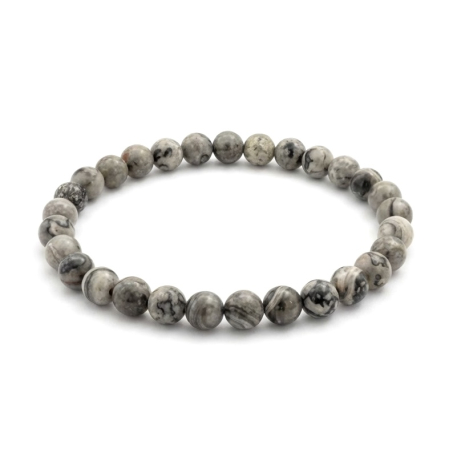 Brățări elastice - Bratara cu Pietre Semipretioase Jasp Picasso de 6mm, unisex