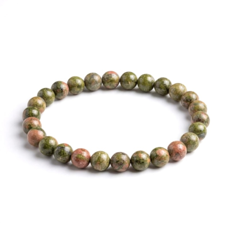 Brățări elastice - Bratara cu Pietre Semipretioase Unakit de 6mm, unisex