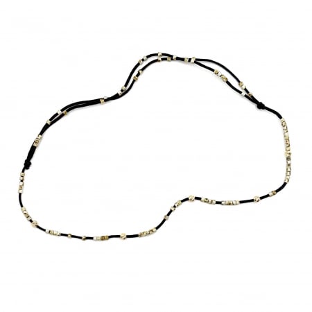 Brățări de picior cu Aur - Bratara de picior cu bile din AUR 14K si Margele Miyuki Bej/Maro