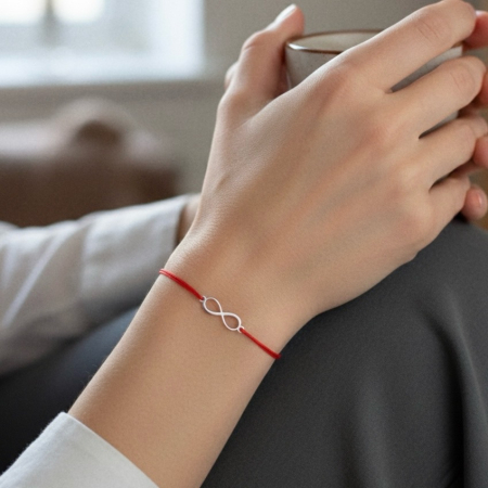 Argint 925 - Bratara Martisor cu Infinit din Argint 925