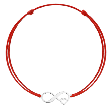 Argint 925 - Bratara Martisor cu Infinit si Inima din Argint 925