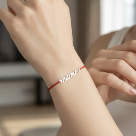 Argint 925 - Bratara Martisor MAMA din Argint 925