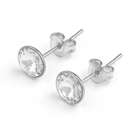 Cercei din Argint 925 cu Cristale Swarovski Argintii [1]