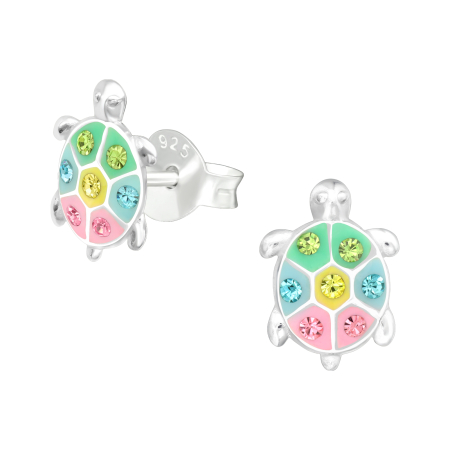 CERCEI - Cercei Pentru Copii cu Broasca Testoasa din Argint 925