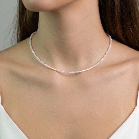 Coliere cu Perle - Colier cu Perle Naturale de Cultura Albe si Accesorii din Argint 925